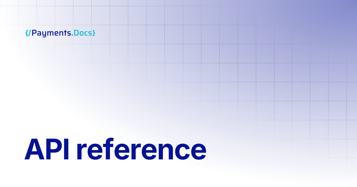 API reference | Thales Payments - Docs
