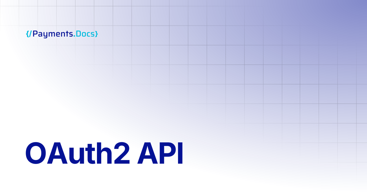 OAuth2 API | Thales Payments - Docs
