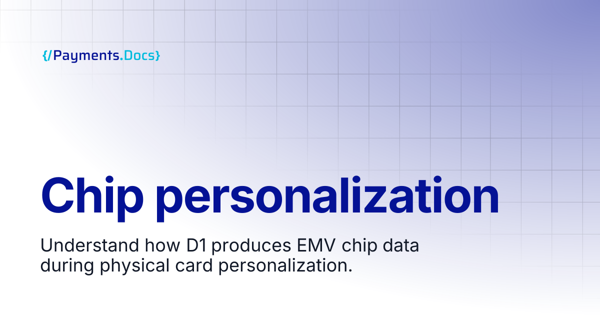 Chip personalization | Thales Payments - Docs