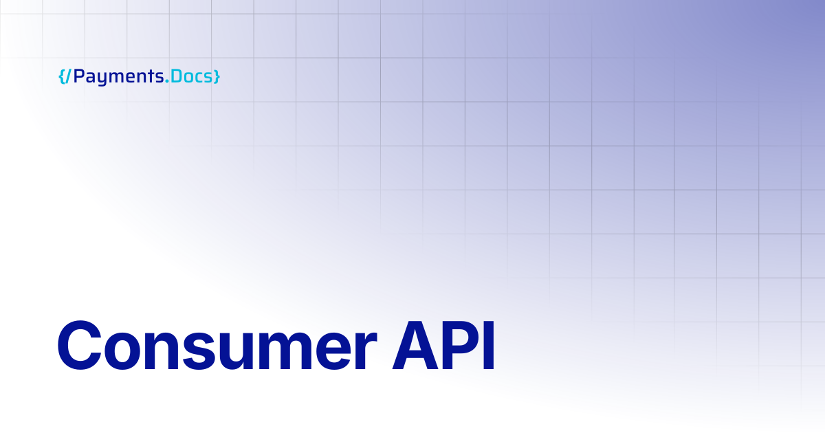 Consumer API | Thales Payments - Docs