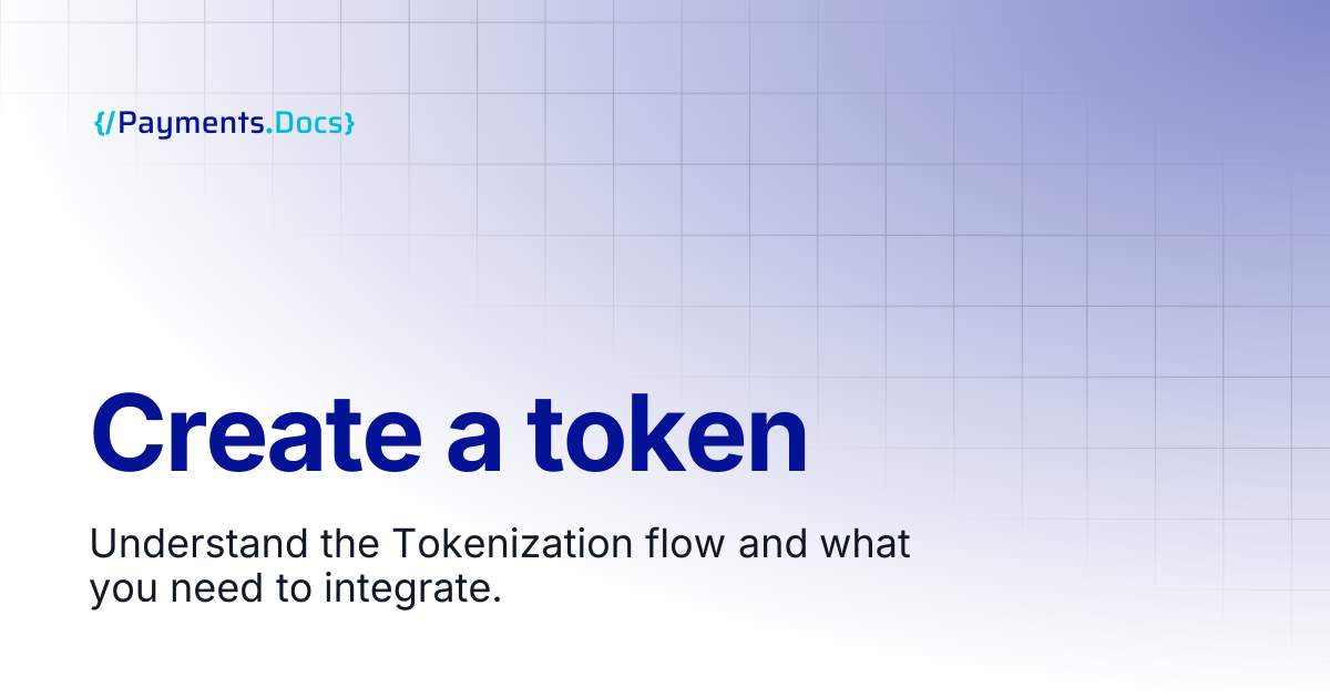 Create a token | Thales Payments - Docs