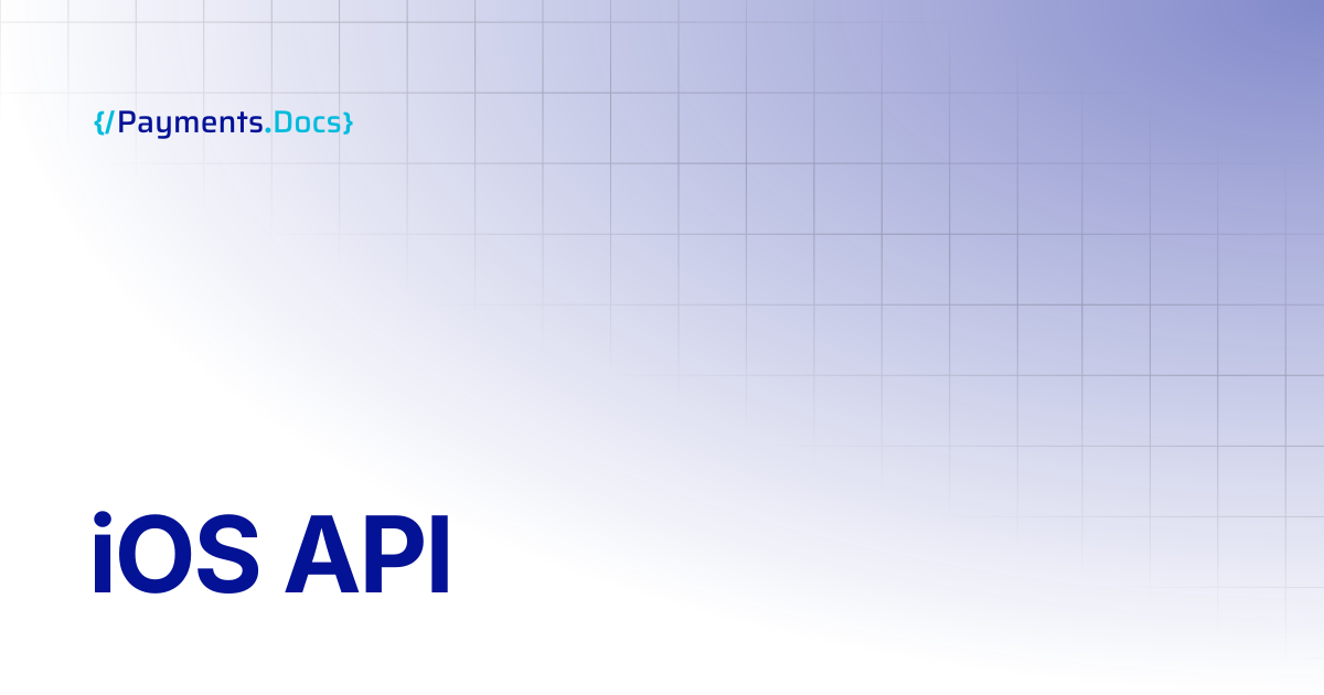 iOS API | Thales Payments - Docs