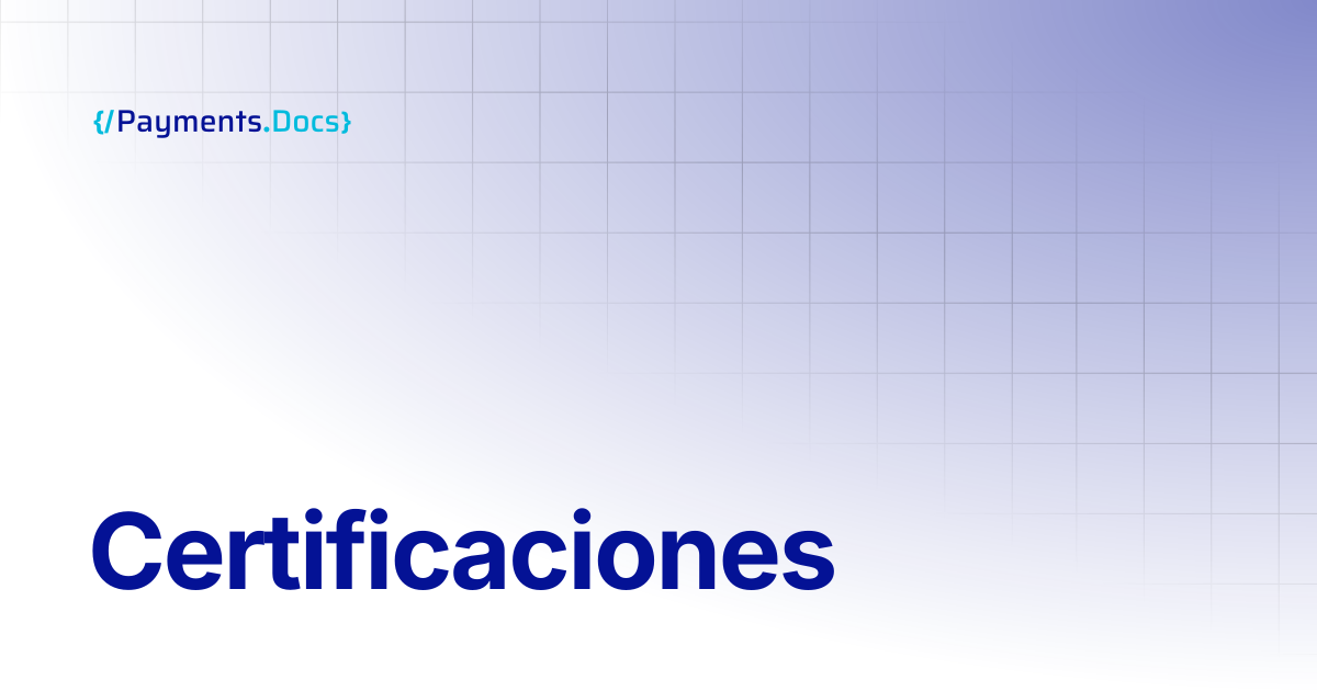 Certificaciones | Thales Payments - Docs