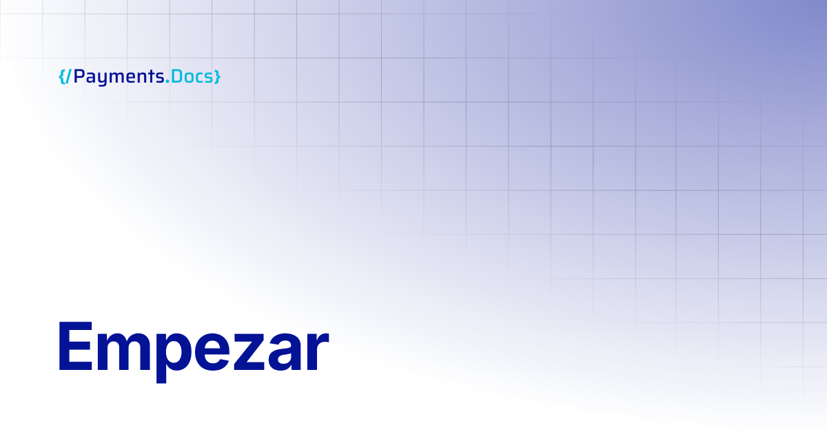 Empezar | Thales Payments - Docs