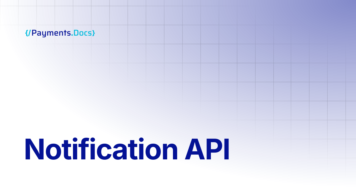 Notification API | Thales Payments - Docs